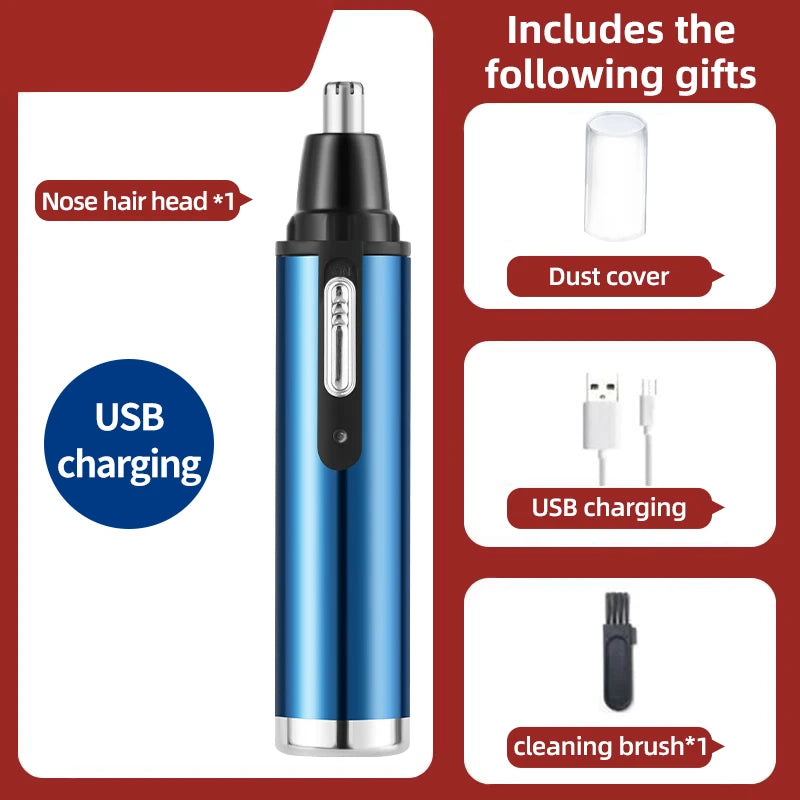 Electric Nose Hair Clipper Rechargeable & Washable