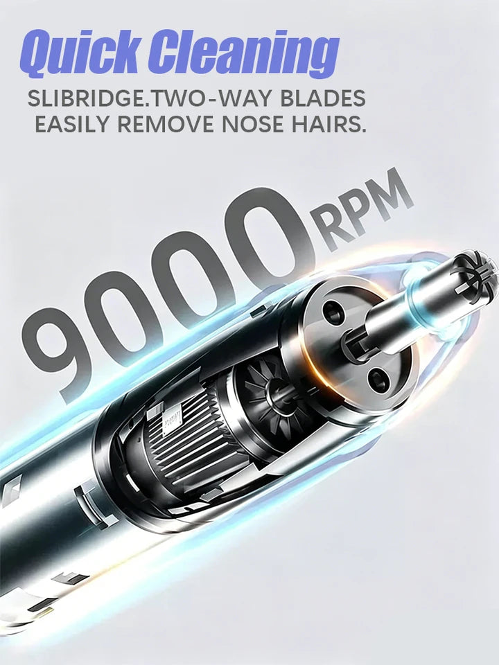 Electric Nose Hair Trimmer - Rechargeable for Men & Women