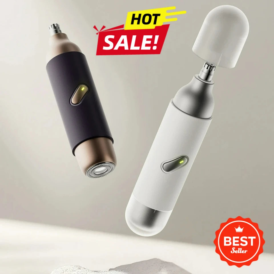 2-in-1 Electric Nose & Beard Hair Trimmer