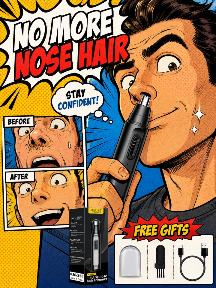 Electric Nose Hair Trimmer - Rechargeable for Men & Women