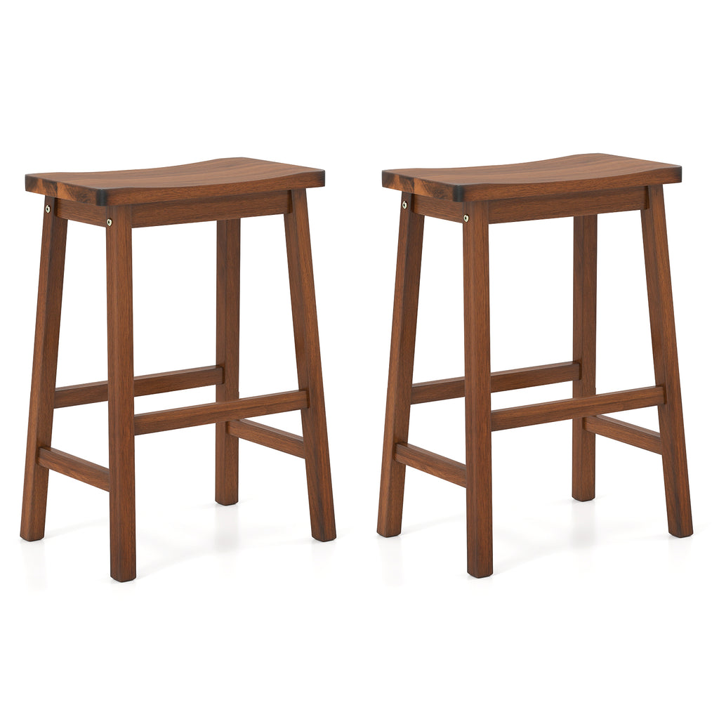 Counter Height Stools Set of 2 - 24 inch, Beige