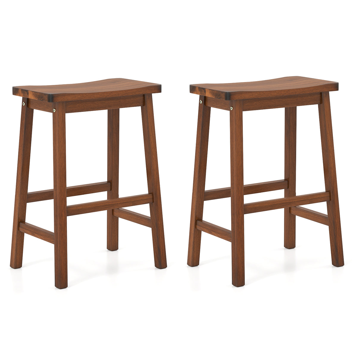 Counter Height Stools Set of 2 - 24 inch, Beige