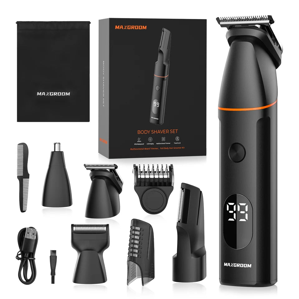 Maxgroom 4-in-1 Manscape Body Hair Trimmer Kit