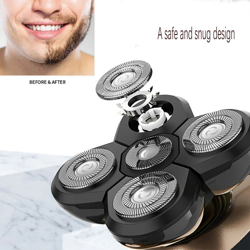 USB Electric Shaver for Men with 5 Blades
