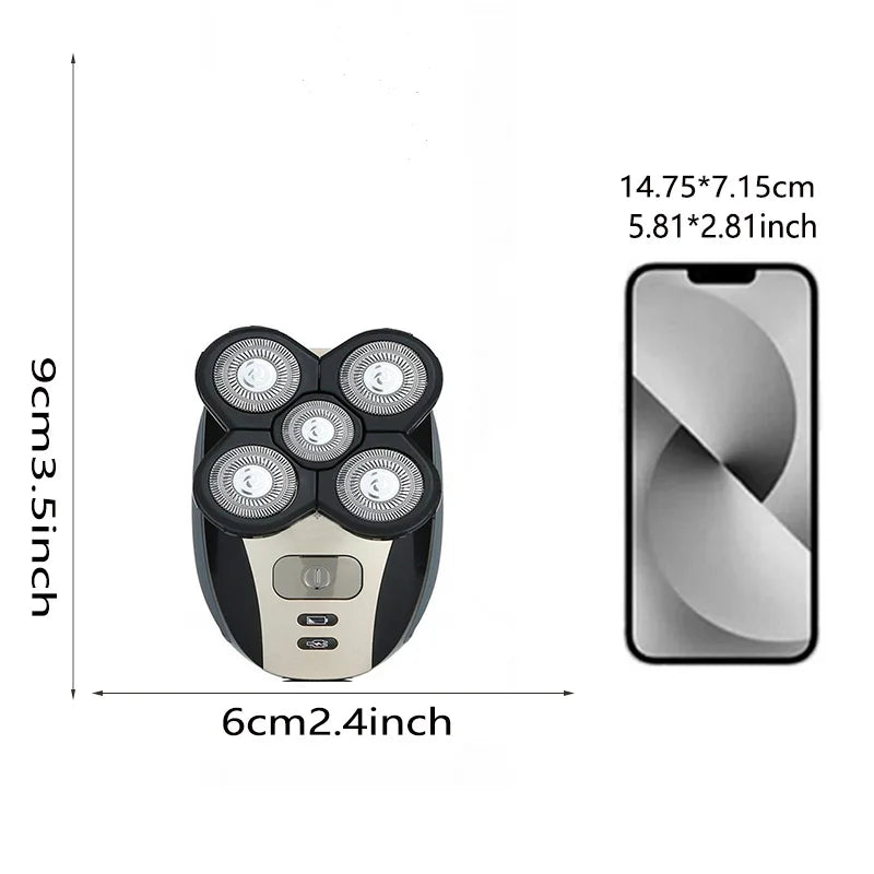 USB Electric Shaver for Men with 5 Blades