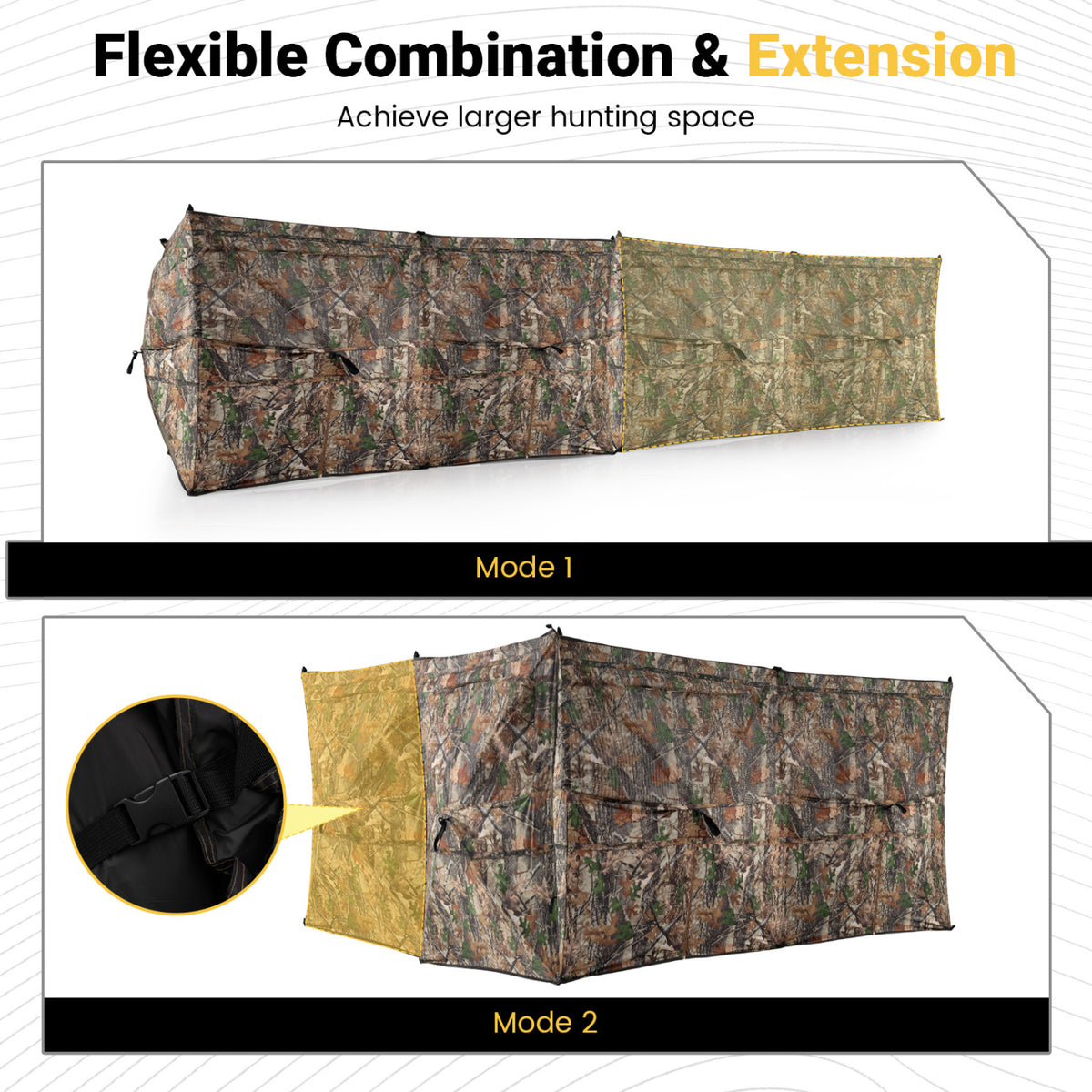 Hunting Blind with Dog Door – 1-3 Person Camouflage Tent