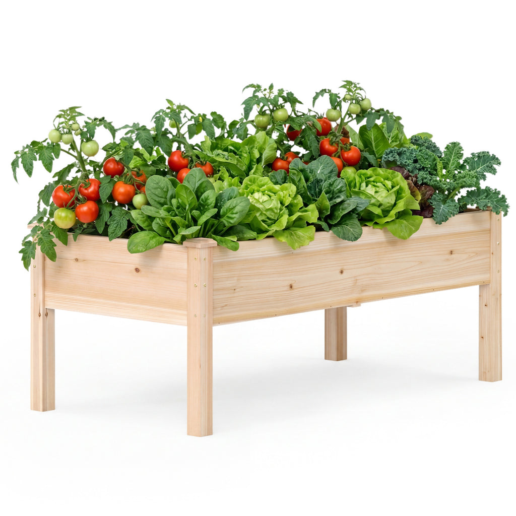 Wooden Raised Garden Bed with Legs 48" x 25" x 19"