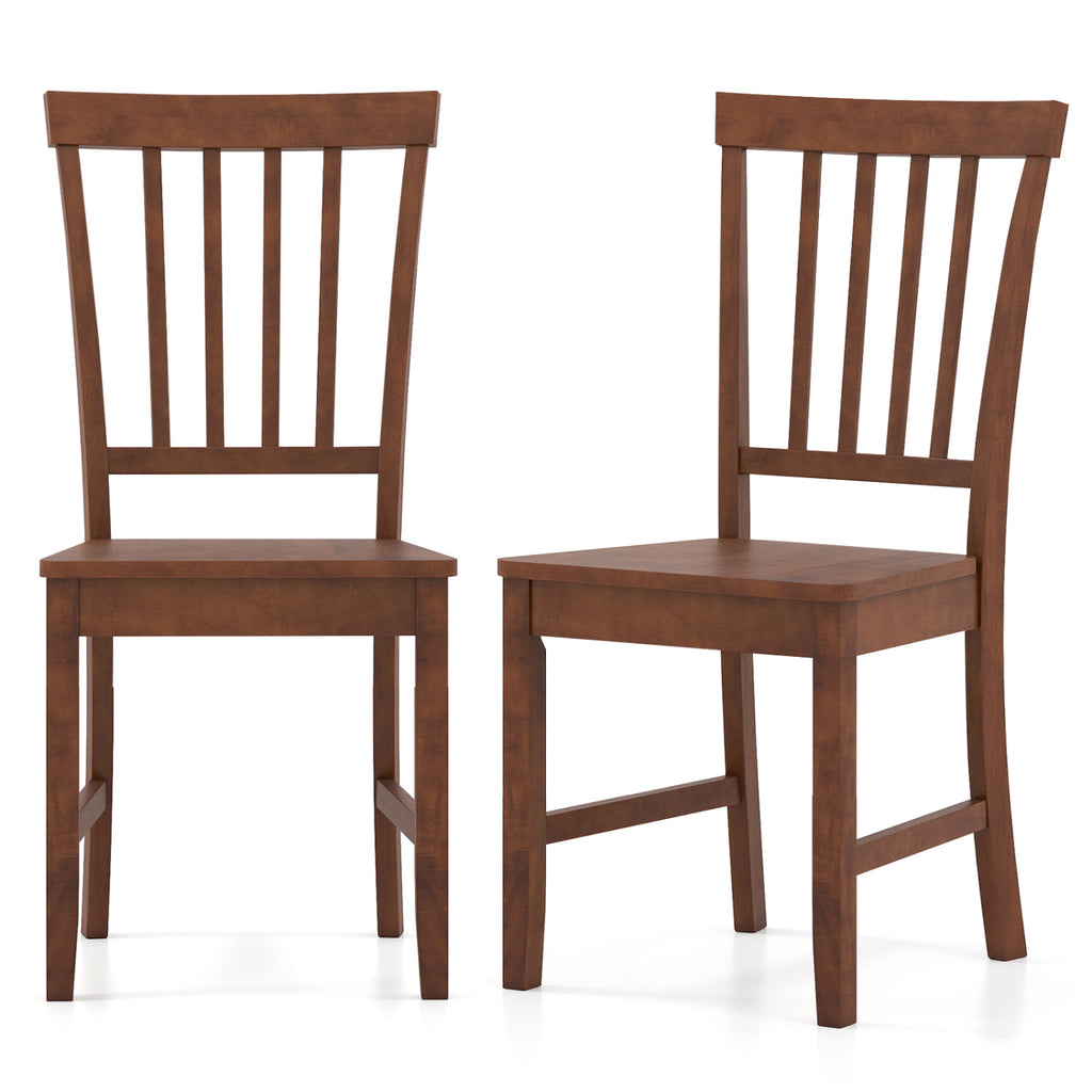 Wood Dining Chair Set of 2 - Black