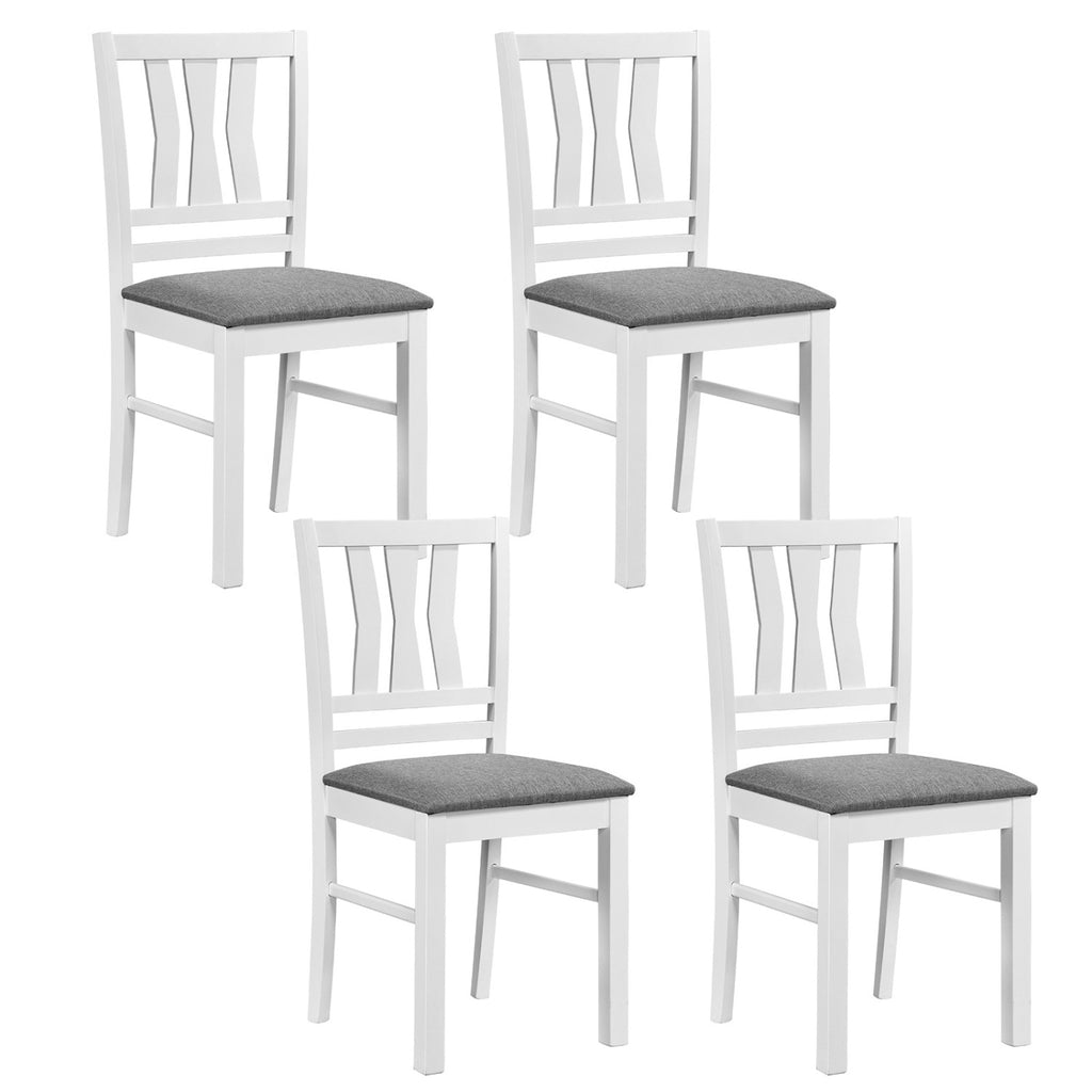 Linen Upholstered Kitchen Chairs Set of 2 - Rustic Gray