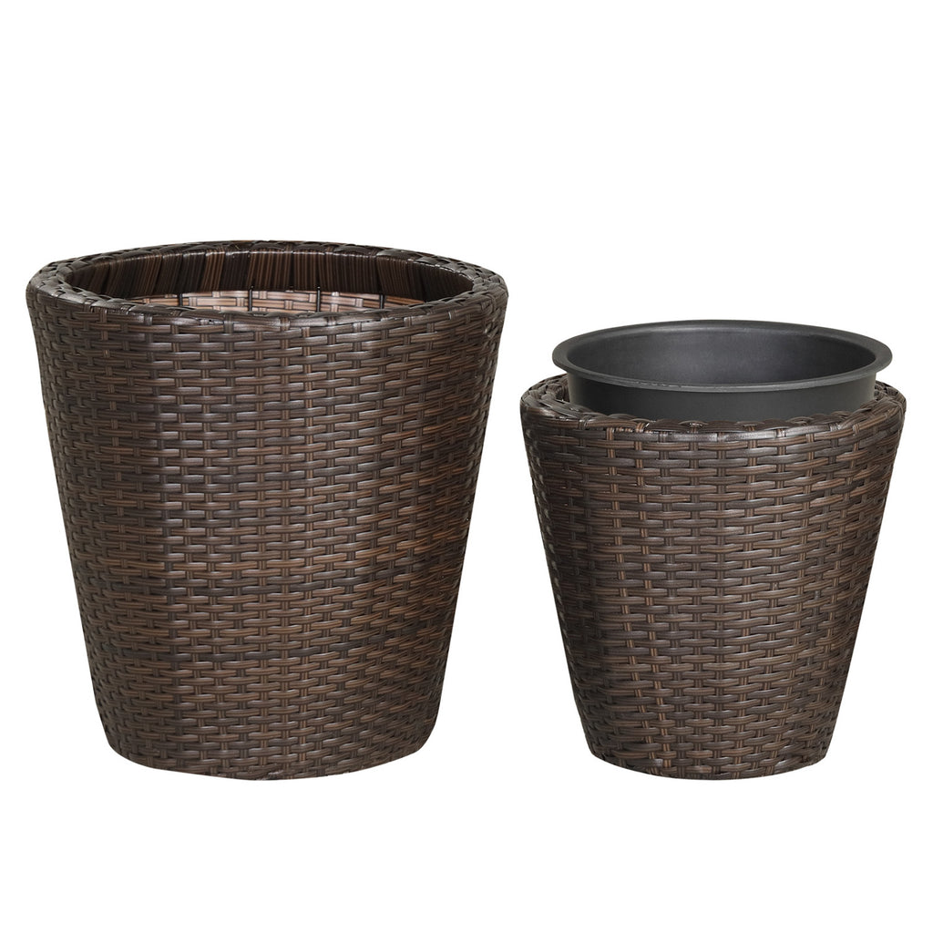 Acacia Wood Planter Box Set of 3 – Outdoor Wooden Planters