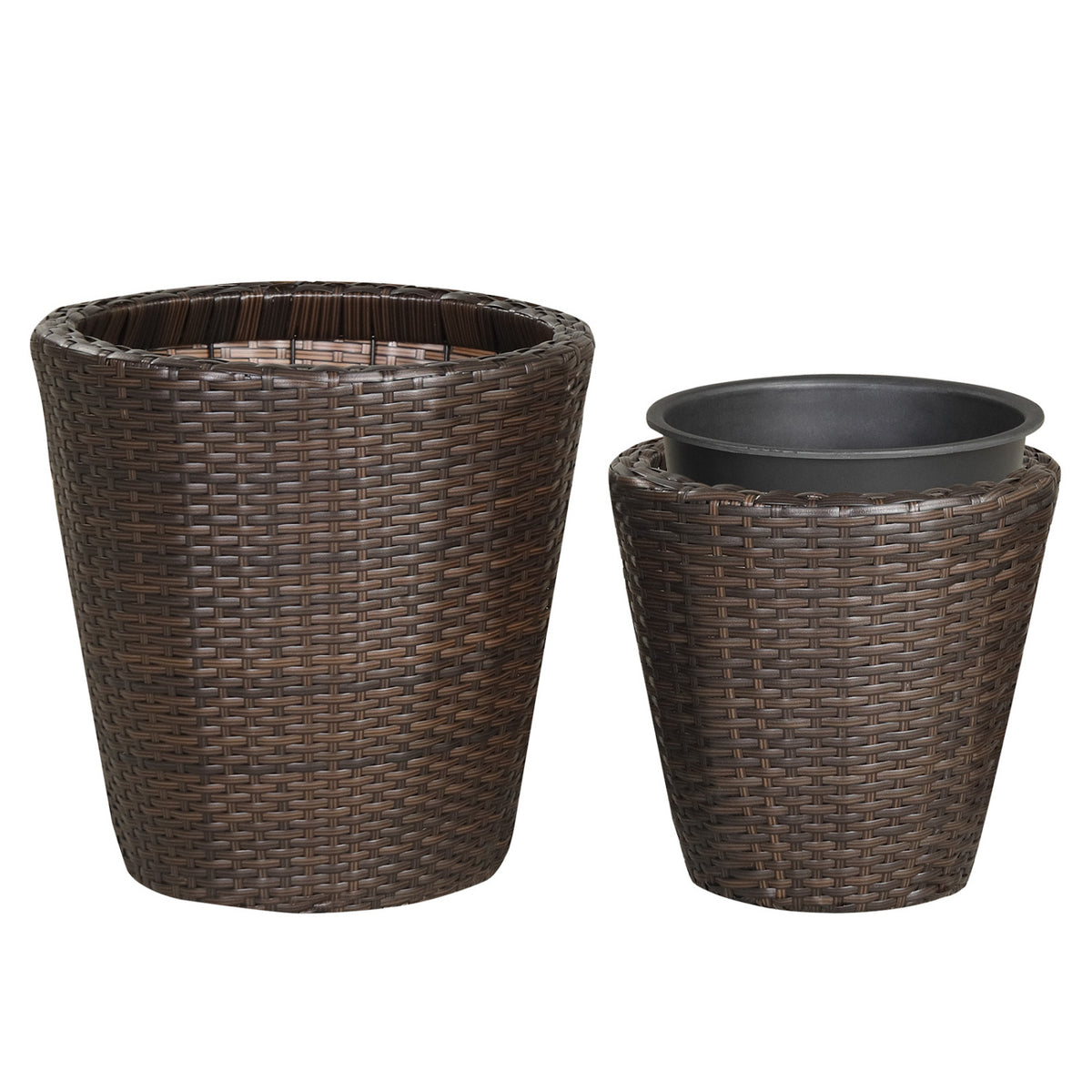 Acacia Wood Planter Box Set of 3 – Outdoor Wooden Planters