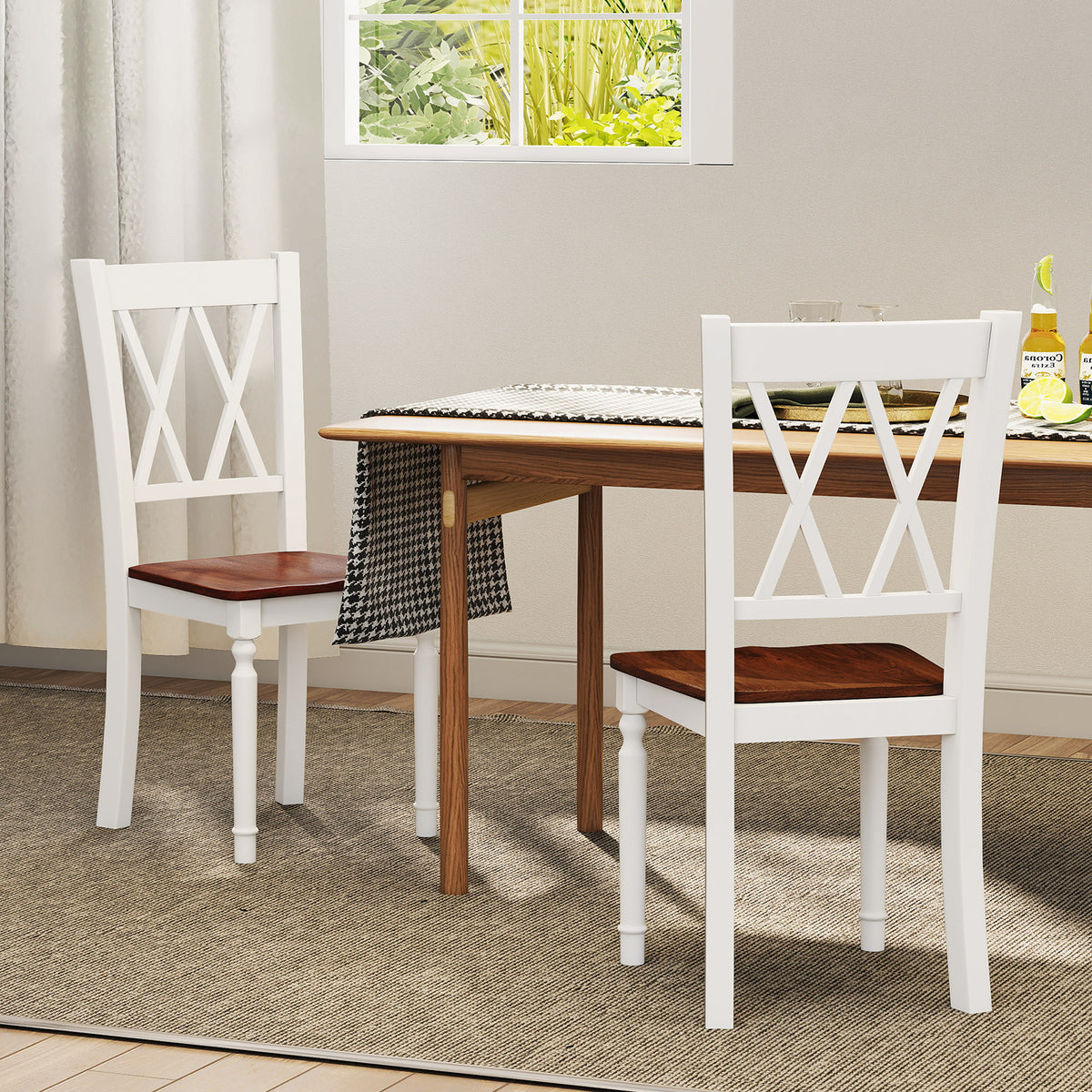 Farmhouse Kitchen Chairs, Set of 2 - Style 2