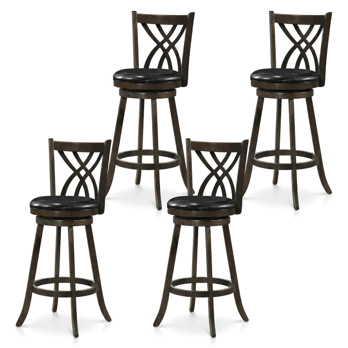 Counter Height Bar Stools Set of 4 - Gray