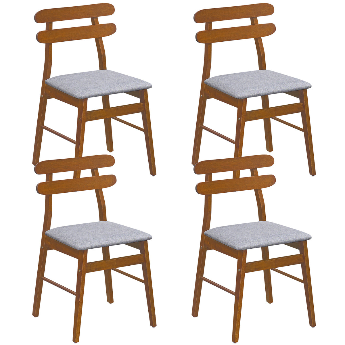 Upholstered Dining Chairs Set of 4, Natural - Style B