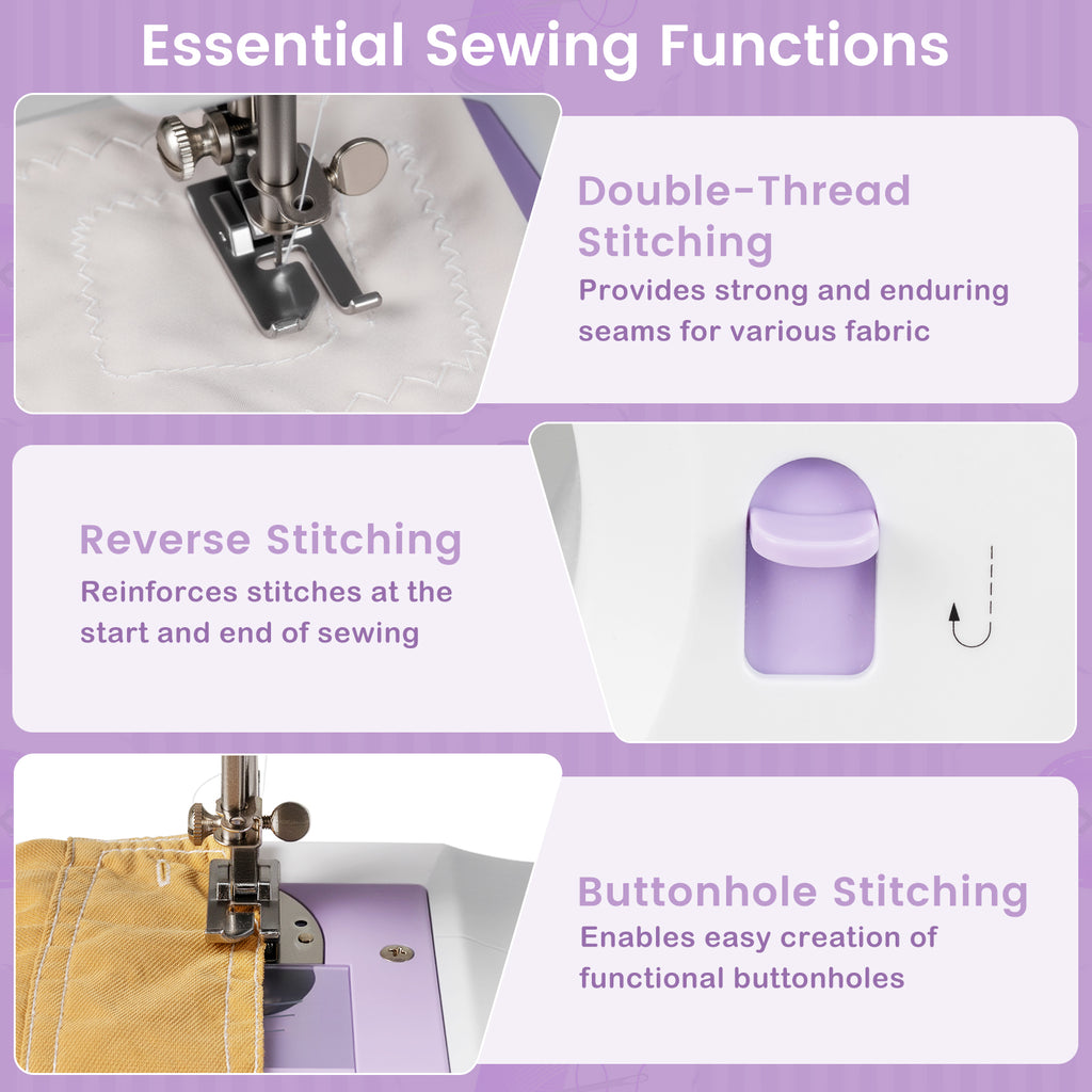 Mini Sewing Machine with 12 Stitches for Beginners