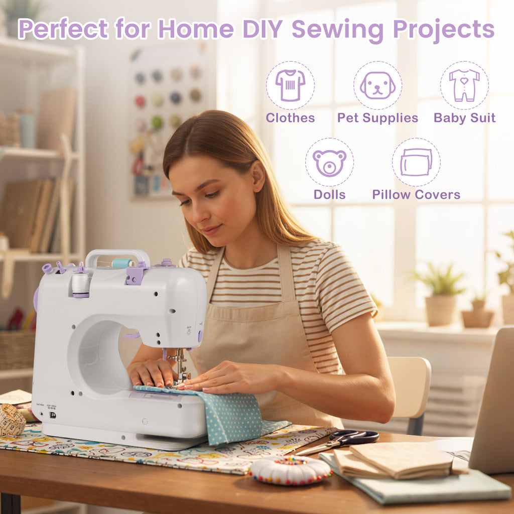 Mini Sewing Machine with 12 Stitches for Beginners