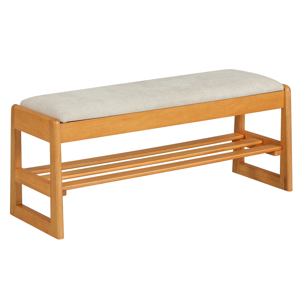 Shoe Rack Bench with Storage - Brown
