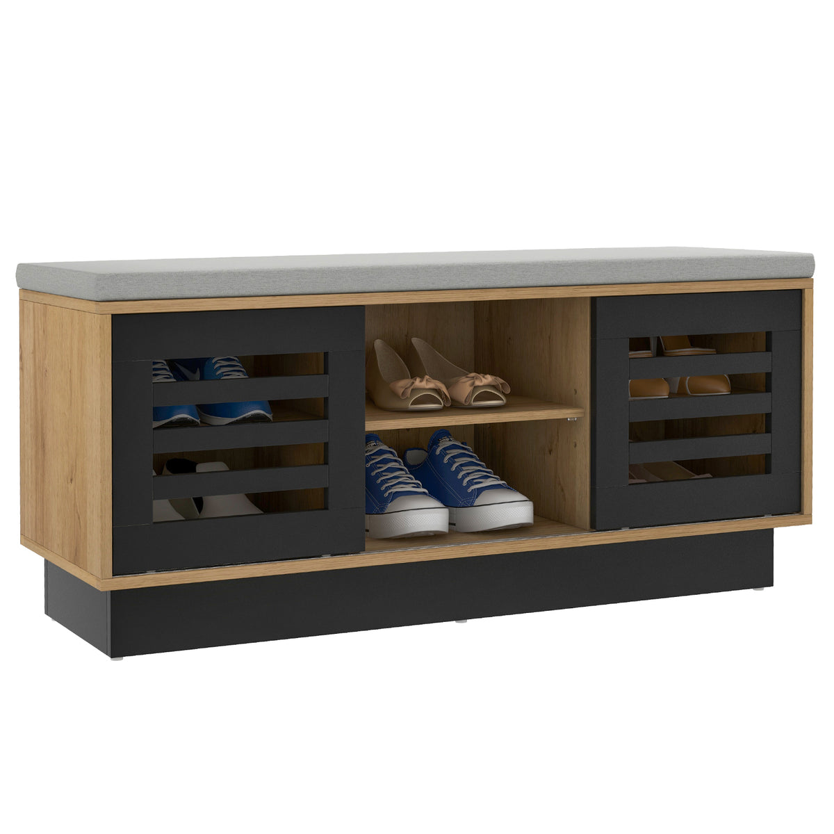 8 Cubbies Shoe Organizer with 500 LBS Weight Capacity