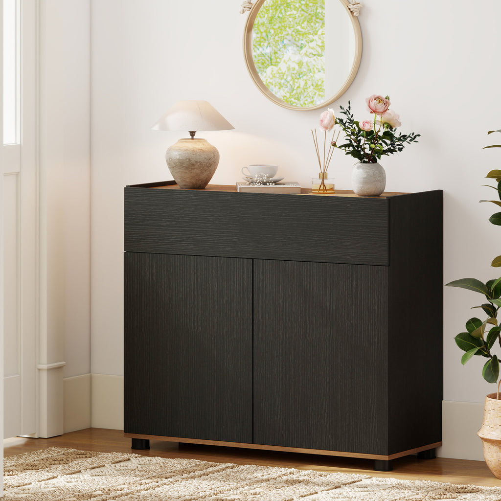 Sideboard Buffet Cabinet with Storage - Black