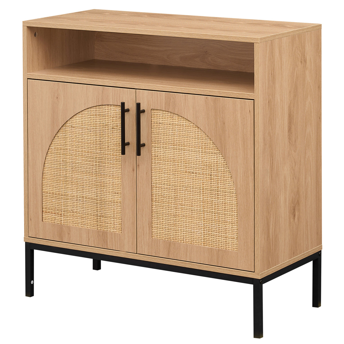 Rustic Farmhouse Sideboard Buffet Cabinet - 3-Drawer, Natural