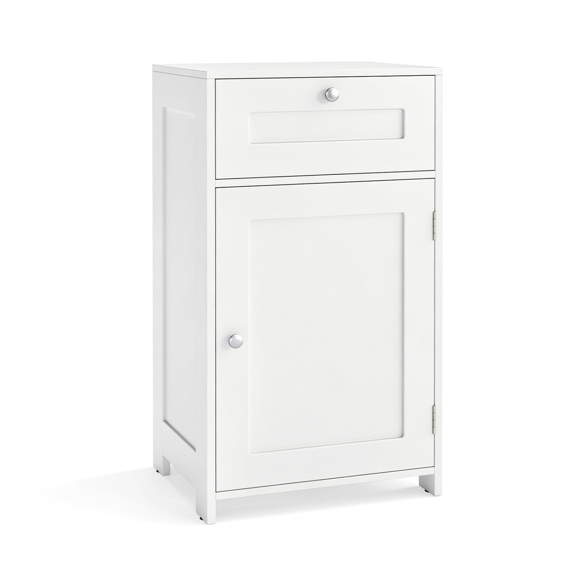 Bathroom Cabinet with Drawer Single Door Adjustable Shelf