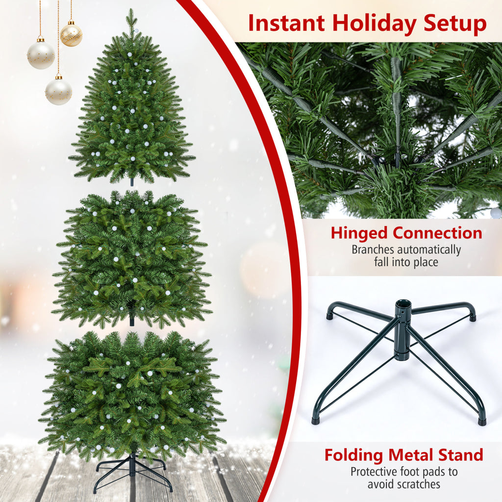 Smart Pencil Christmas Tree with 220 Pre-Lit RGB LED Lights - M Variation
