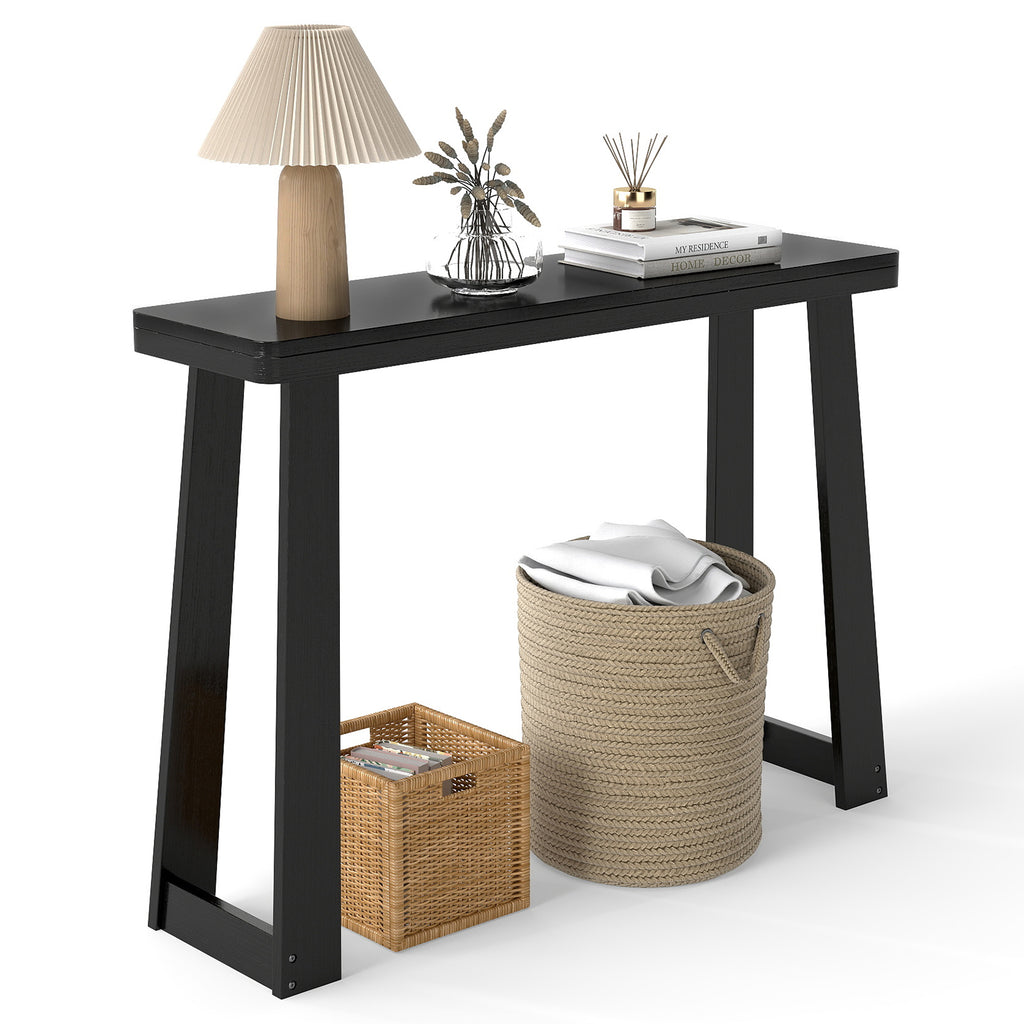 42 Inch Industrial Console Table with 2 Drawers