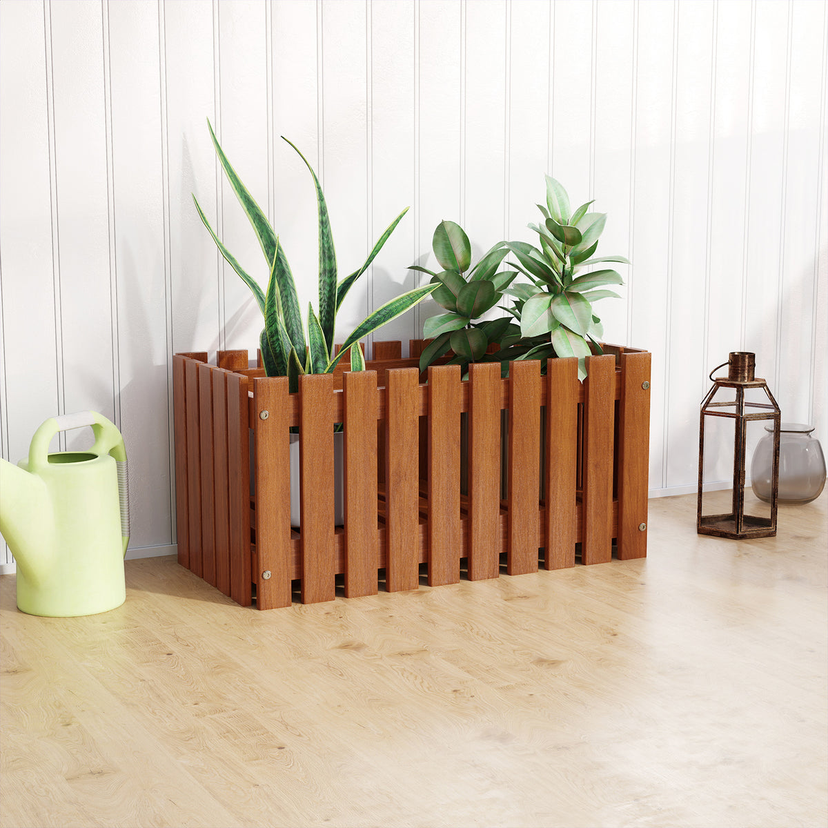 Solid Wood Raised Garden Bed for Flowers & Vegetables