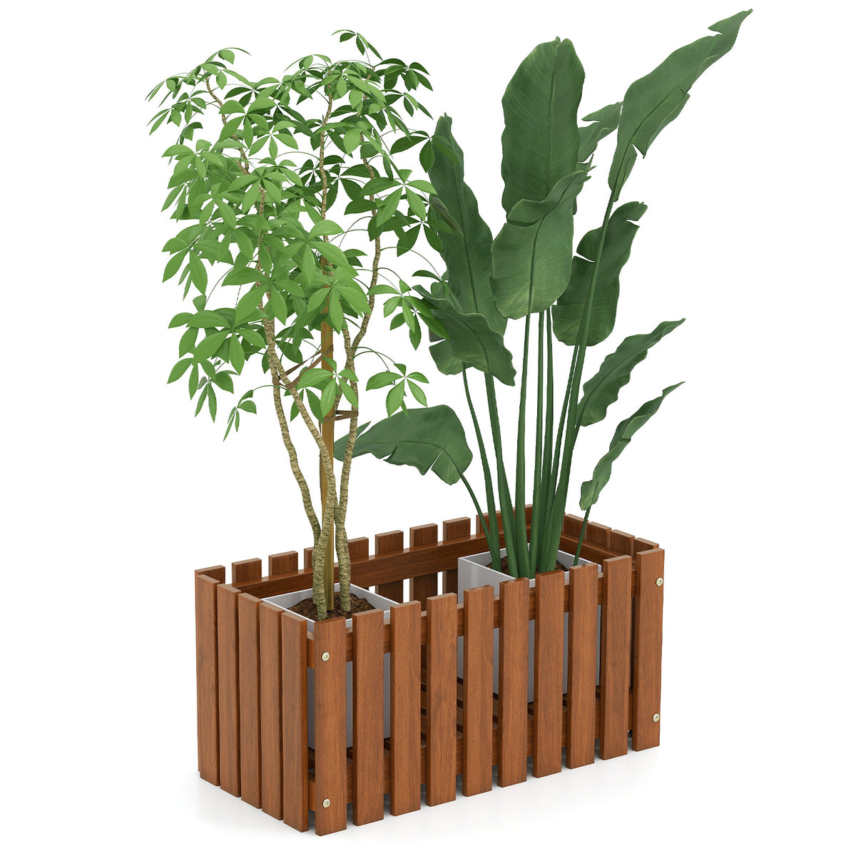 Solid Wood Raised Garden Bed for Flowers & Vegetables