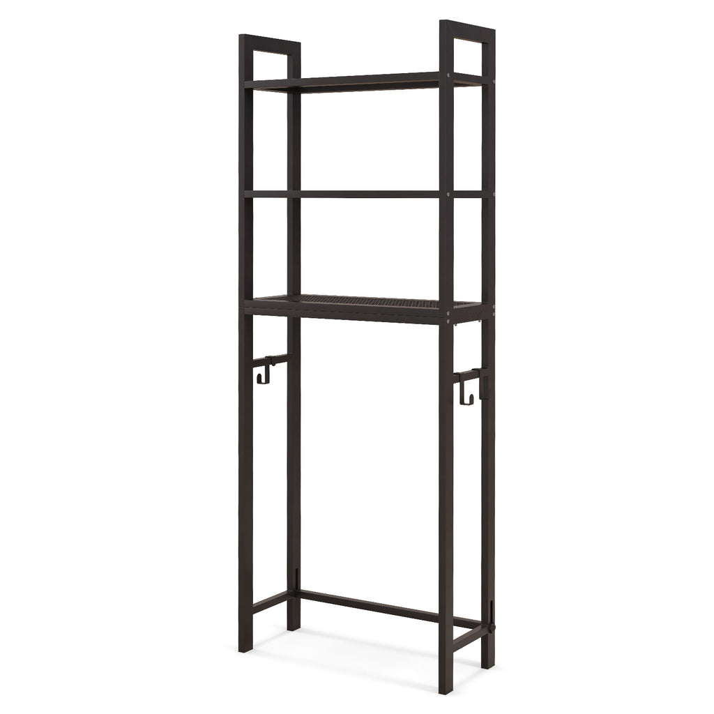 Over-The-Toilet Storage Shelf Space Saving Metal Bathroom Organizer