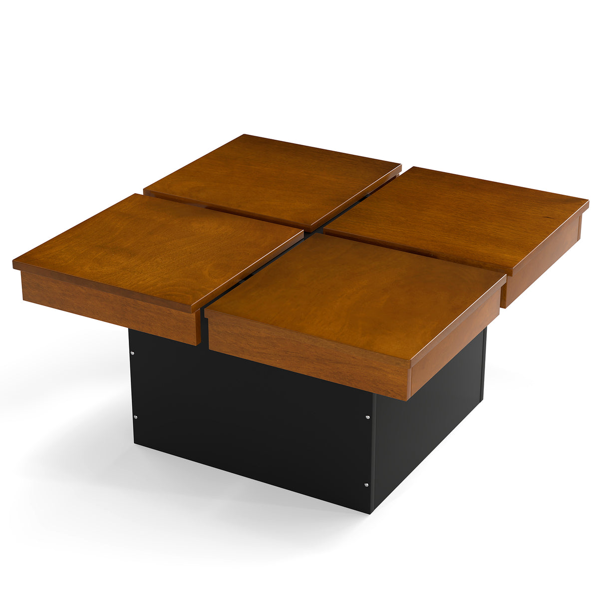 Walnut Square Coffee Table Mid Century Modern