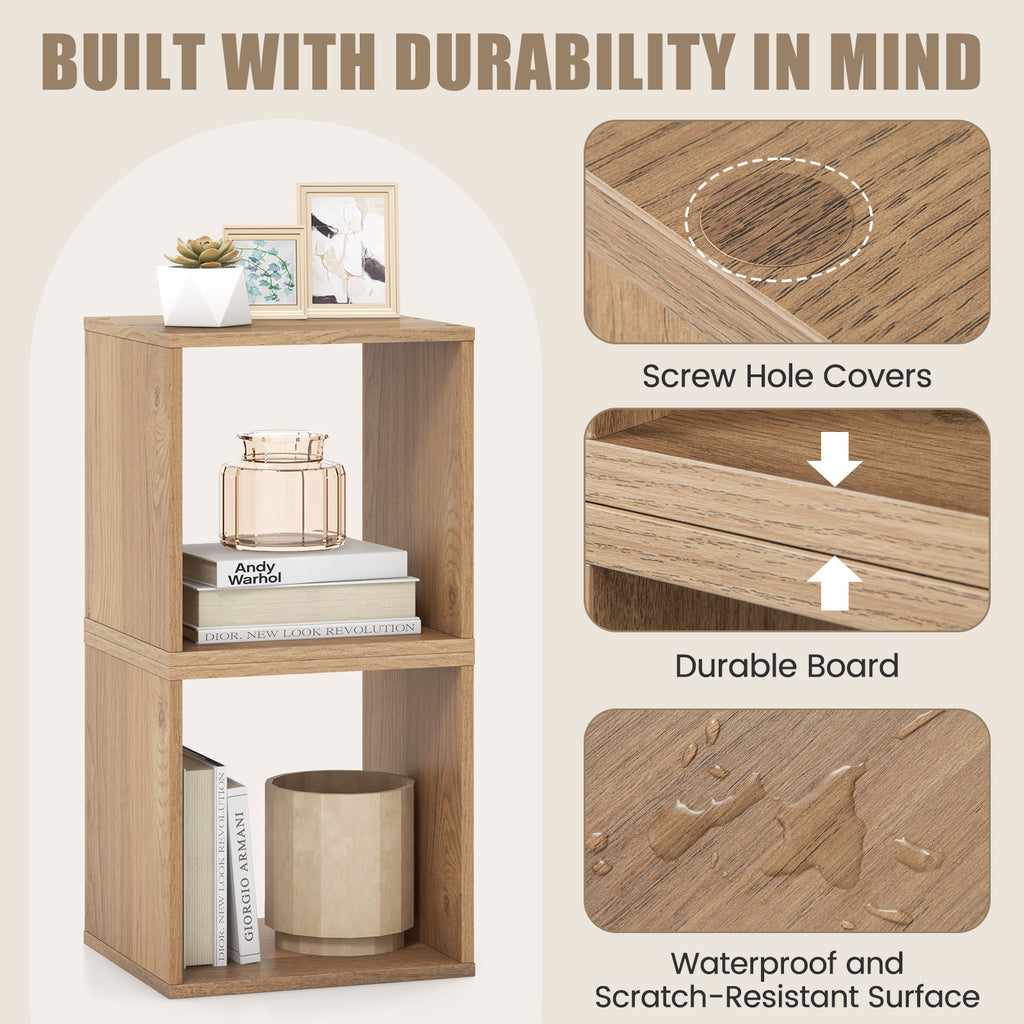 Cube Storage Organizer Set of 2 for Living Room Bedroom Study