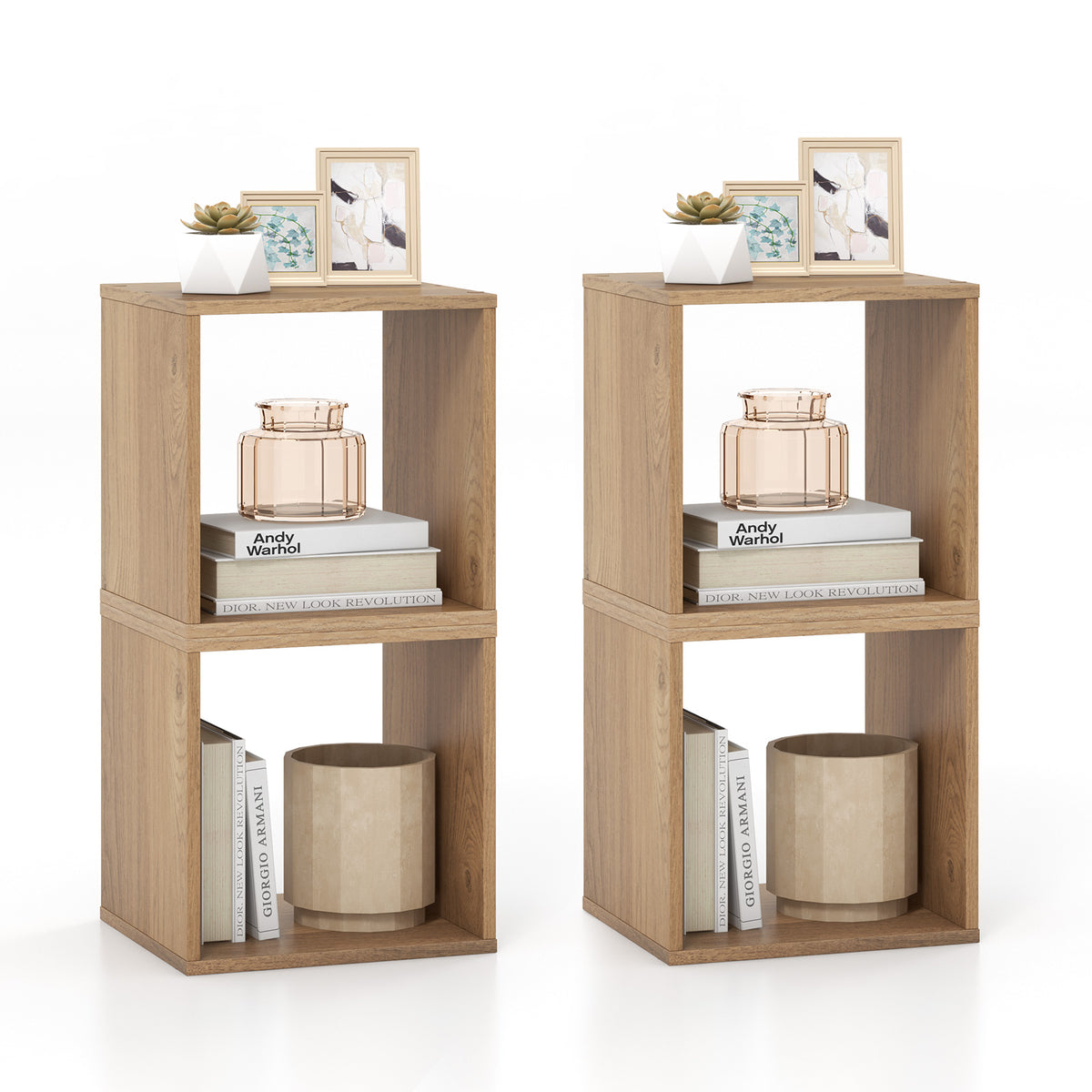 Cube Storage Organizer Set of 2 for Living Room Bedroom Study