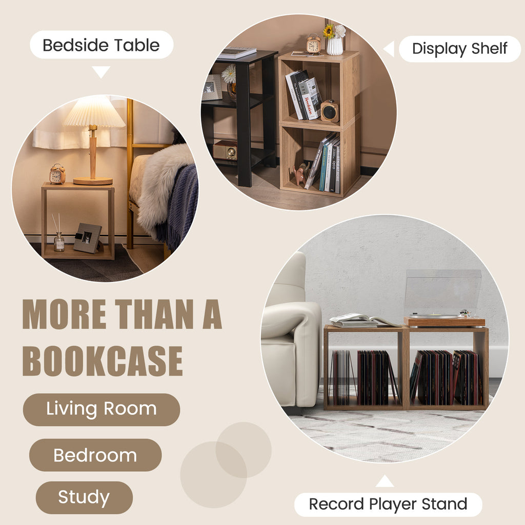Cube Storage Organizer Set of 2 for Living Room Bedroom Study