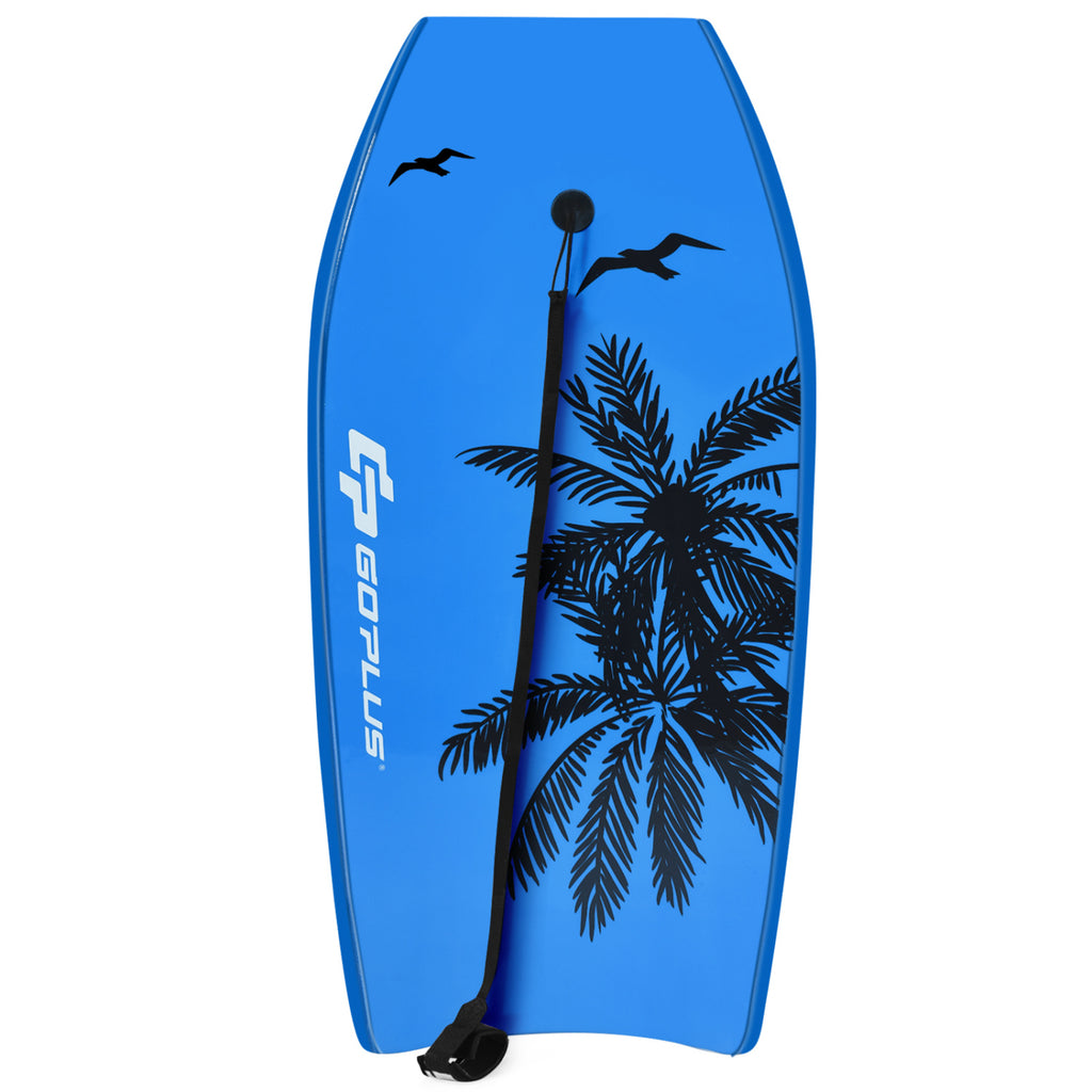 Lightweight Bodyboard Surfing with Leash - S Size, EPS Core, Impact-Resistant Deck