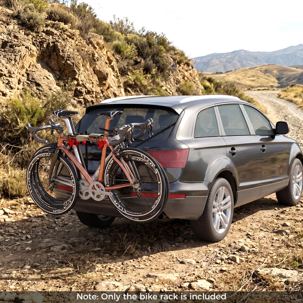 Superbuy Trunk Mount 3-Bike Rack with Anti-Sway Straps & Soft Padding
