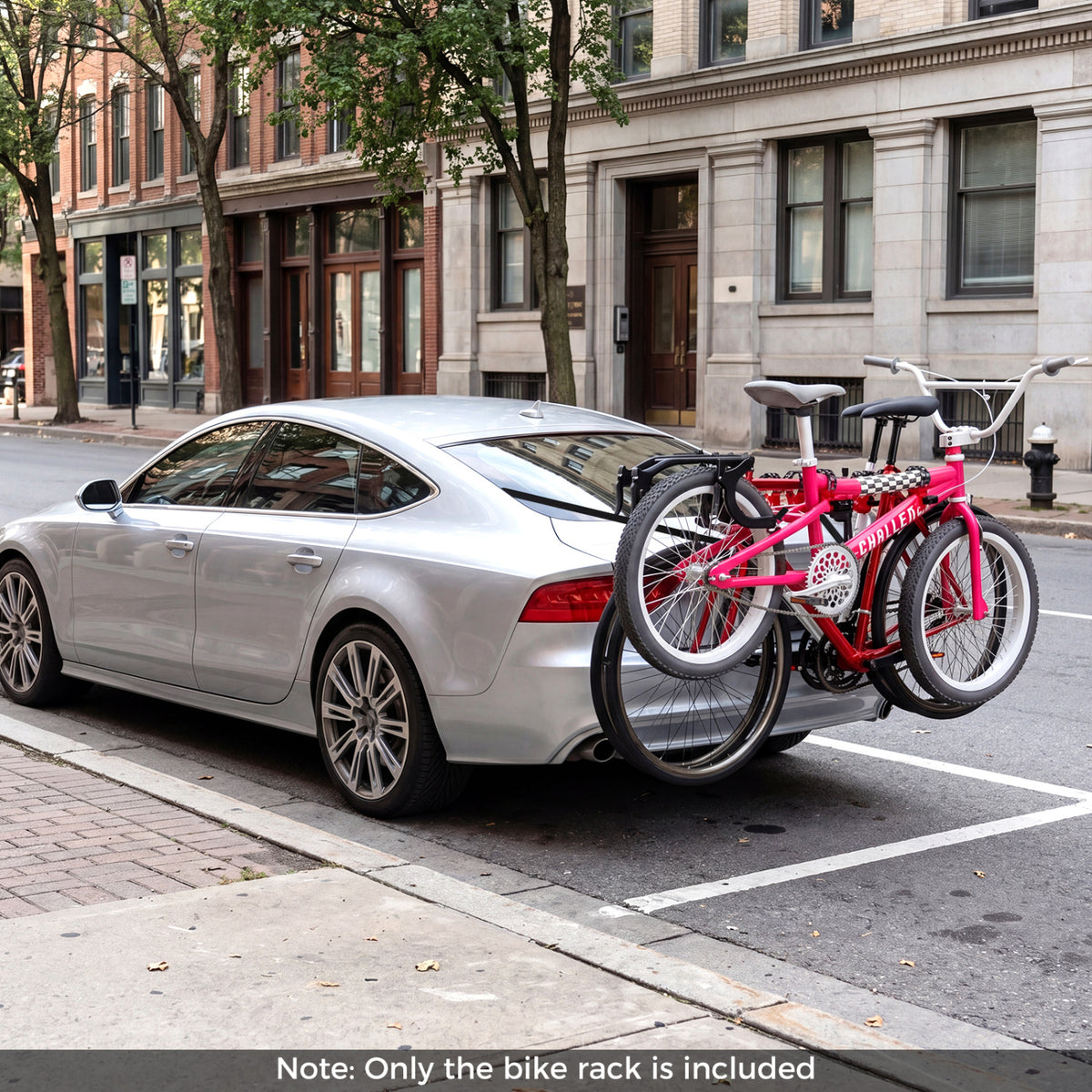 Superbuy Trunk Mount 3-Bike Rack with Anti-Sway Straps & Soft Padding