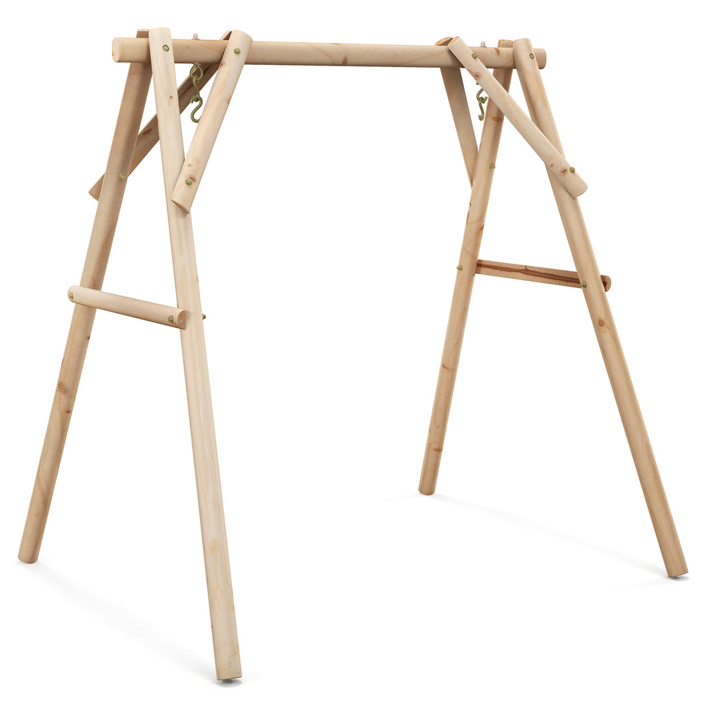 Patio Metal Swing Stand with A-Shaped Structure