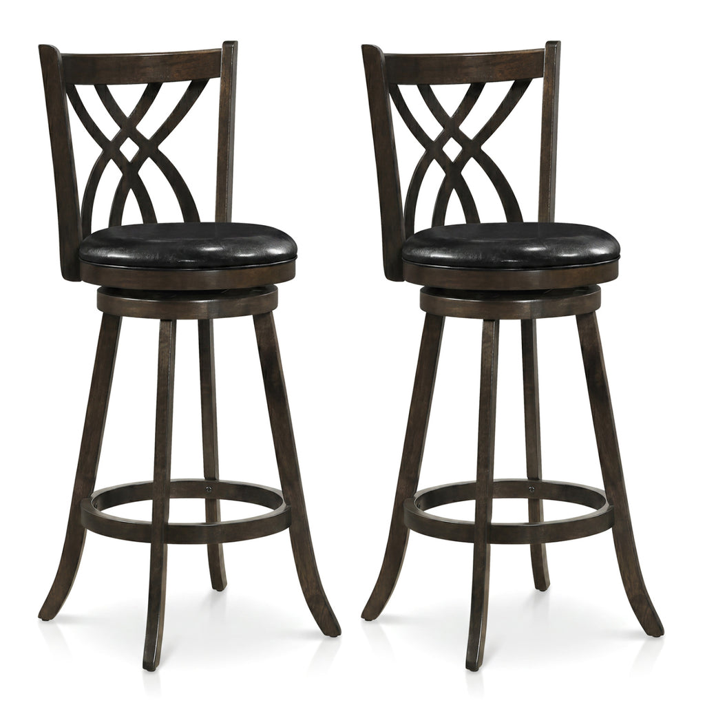 Counter Height Bar Stools Set of 2 - Dark Gray