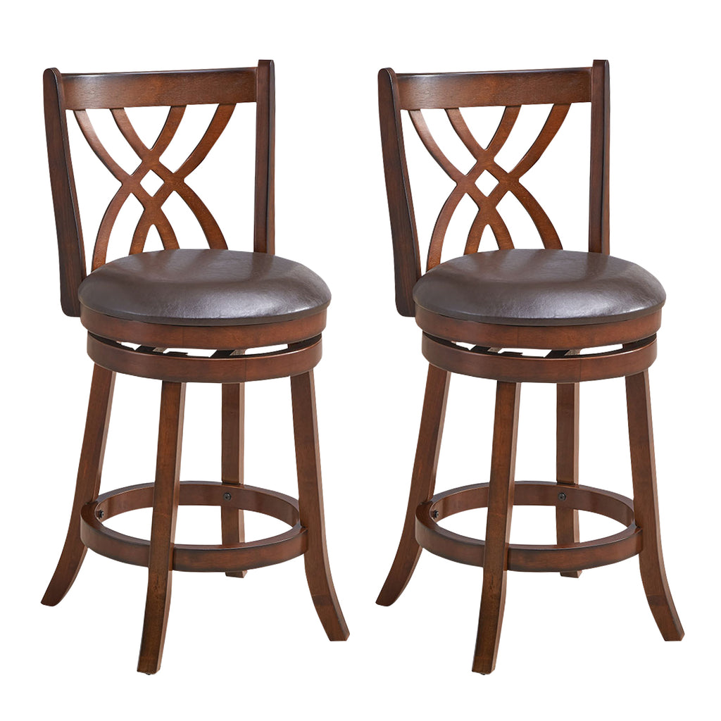 Counter Height Bar Stools Set of 2 - Dark Gray