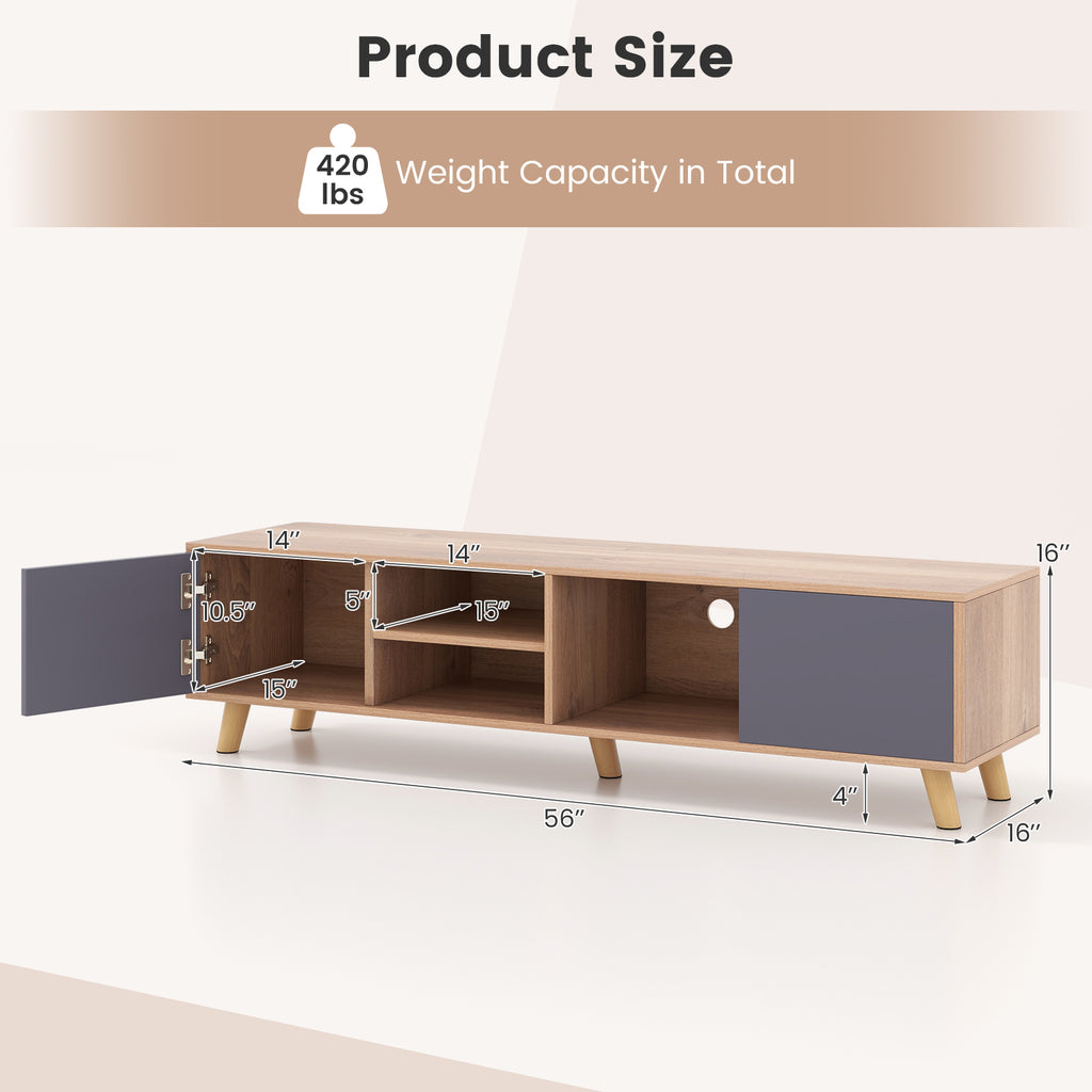 TV Stand Cabinet for TVs up to 65 Inch with Storage
