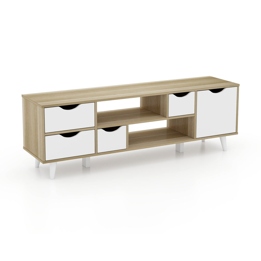 TV Stand for TVs up to 65" - Oak, 59" x 12"