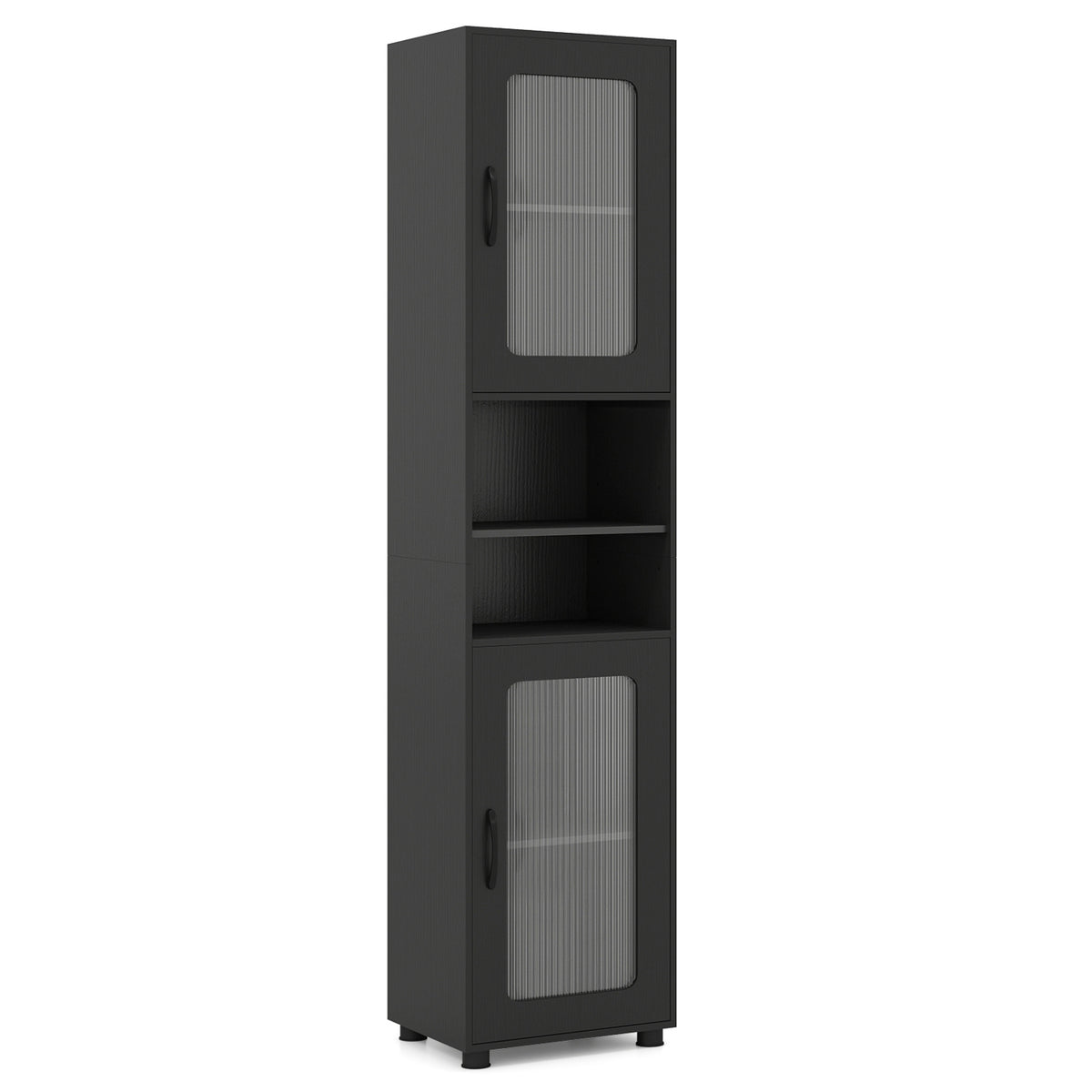Tall Bathroom Storage Cabinet 67 Inches Freestanding Organizer