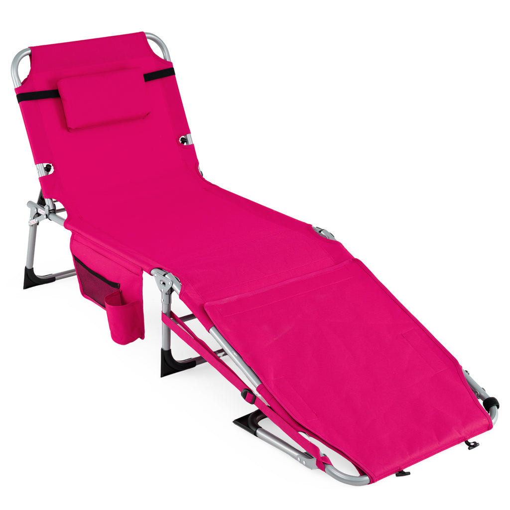 Tanning Chair with Face Arm Holes Portable Sunbathing