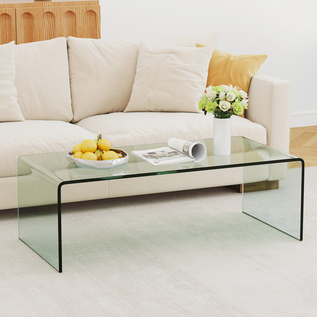 Tempered Glass Coffee Table Set - 1 Coffee & 2 End Tables