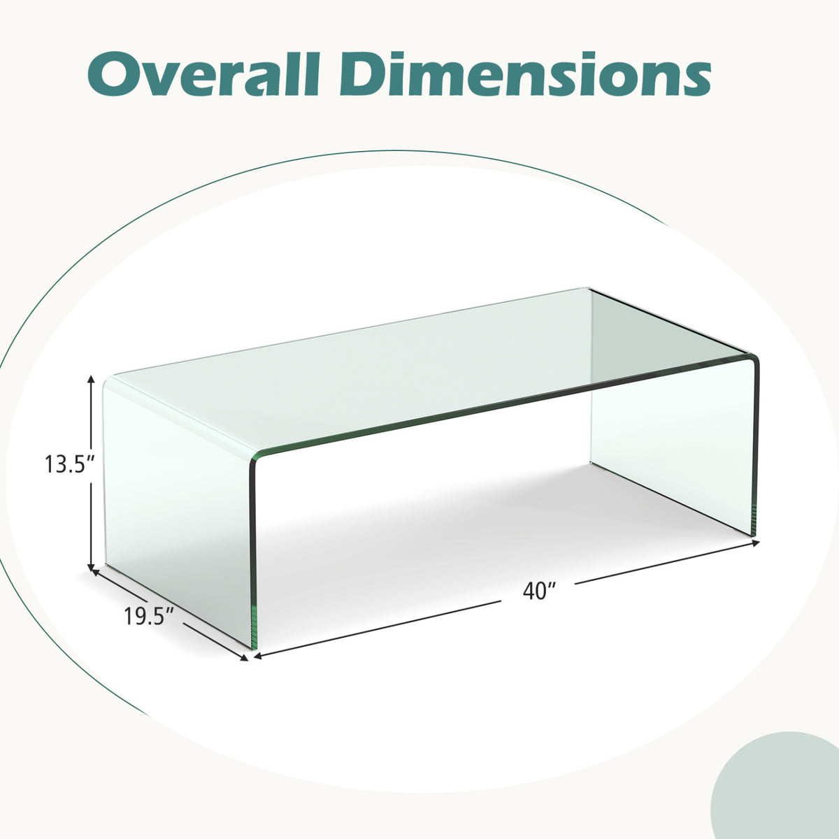 Tempered Glass Coffee Table Set - 1 Coffee & 2 End Tables