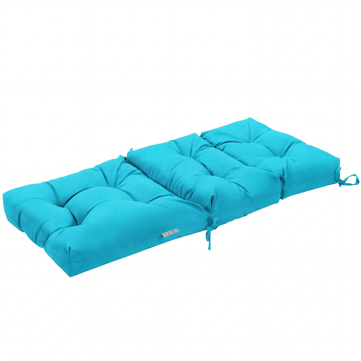 Tufted Patio High Back Chair Cushion with Non-Slip String Ties