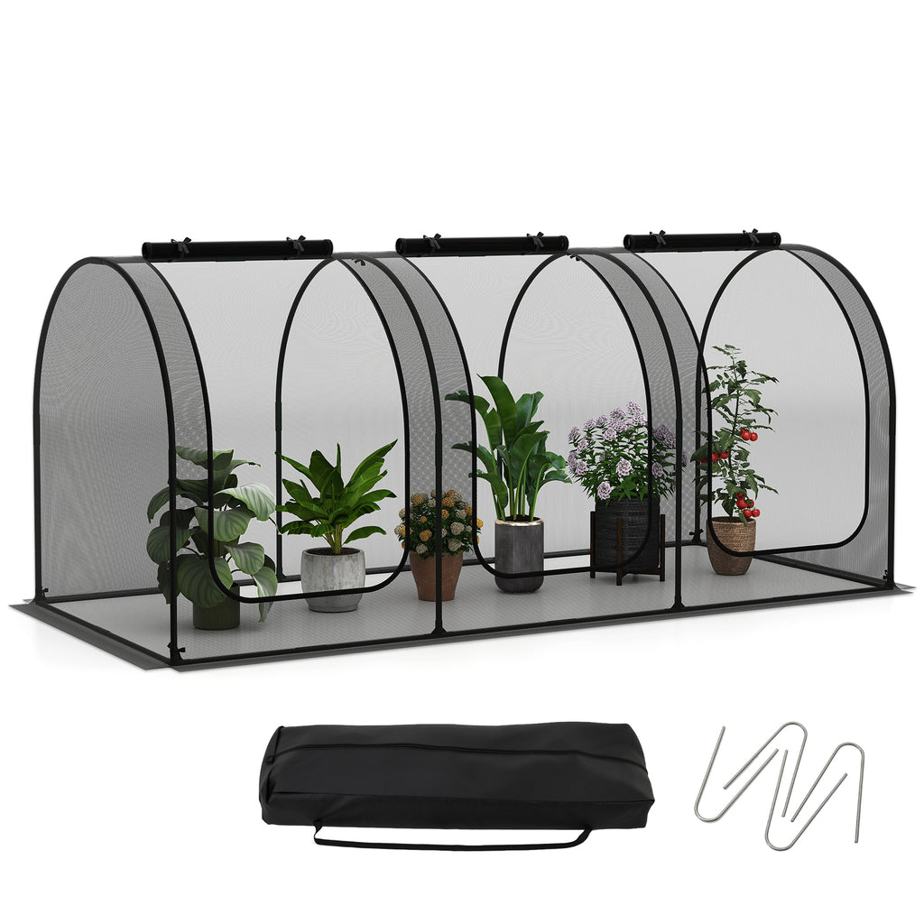 Large Plant Protection Tent with 3 Zippered Doors