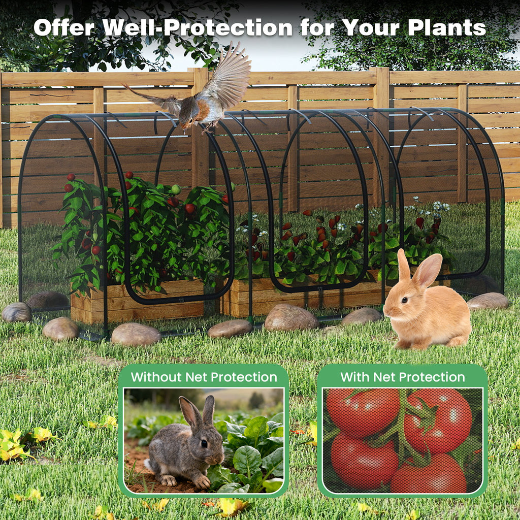 Large Plant Protection Tent with 3 Zippered Doors