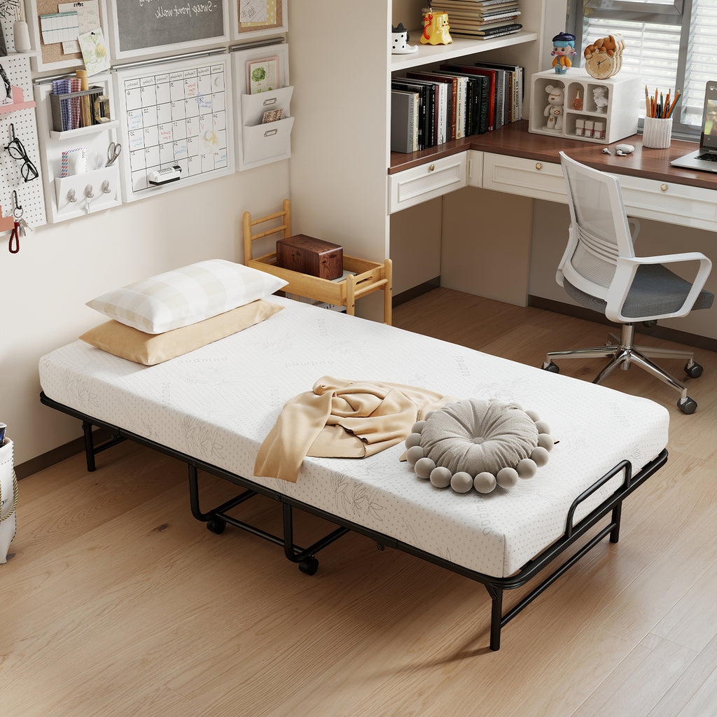 Twin Size Folding Bed with Memory Foam Mattress